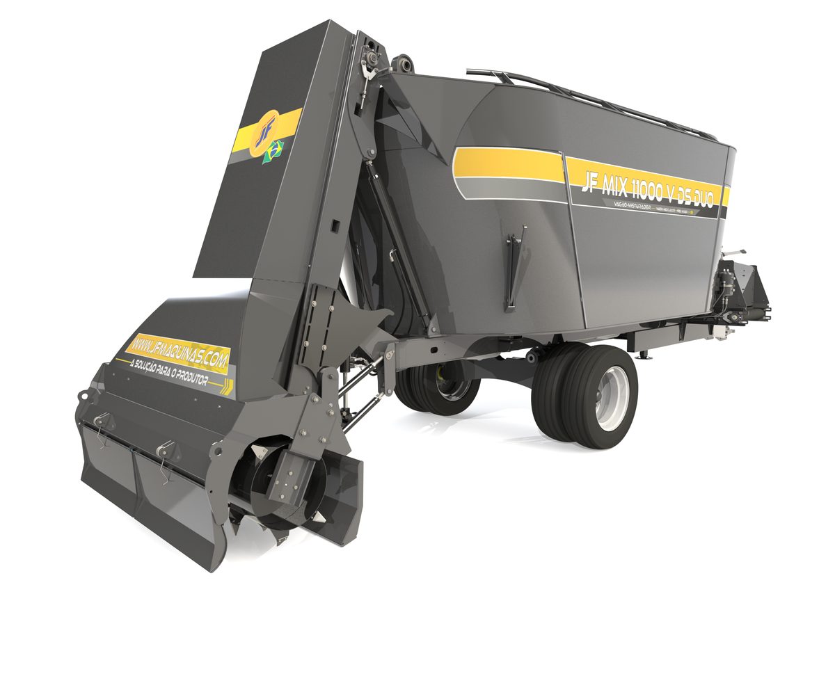 JF MIX V DS DUO - 7m³ / 11m³ Vagão Misturador Vertical JF Máquinas