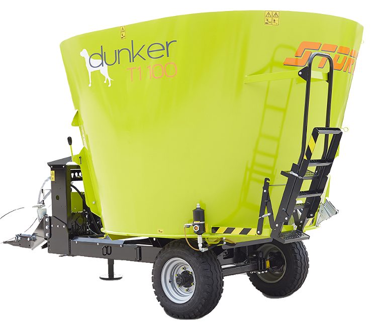 JF STORTI Dunker T1 8m³ / 10m³ / 12m³ Vagão Misturador Vertical JF Máquinas