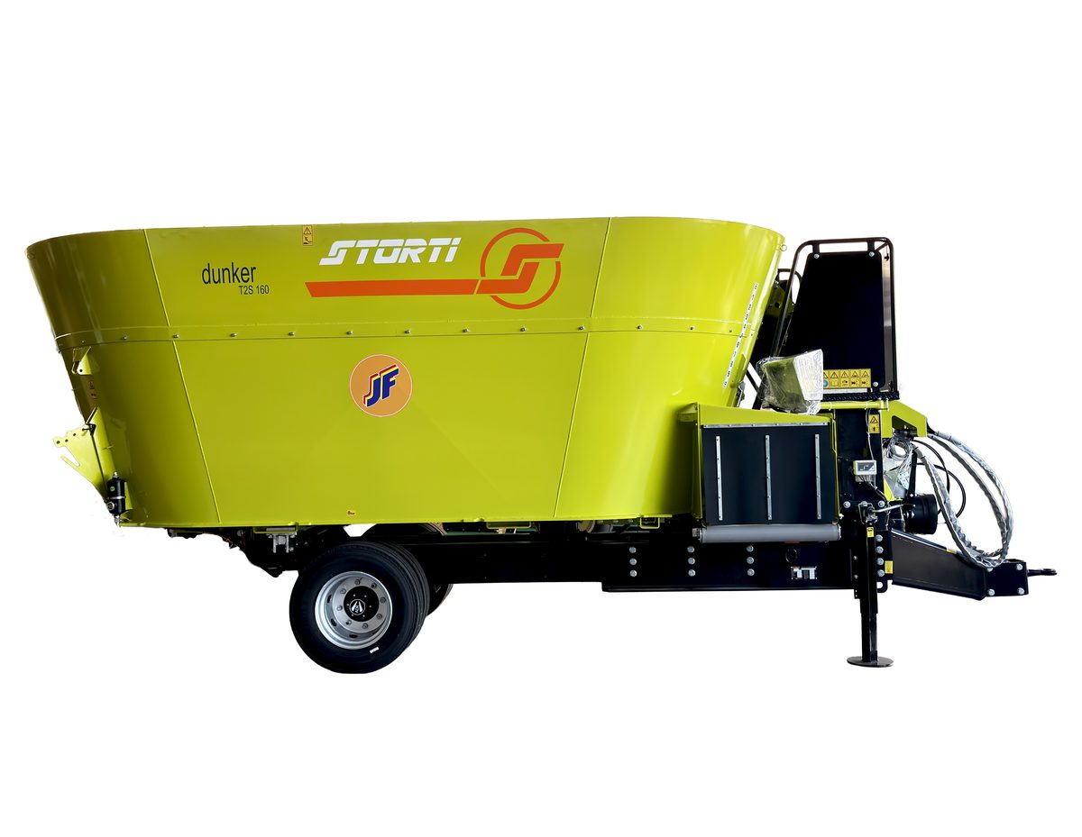 JF STORTI DUNKER T2 16m³ / 18m³ Vagão Misturador Vertical Vagão Misturador Vertical JF Máquinas