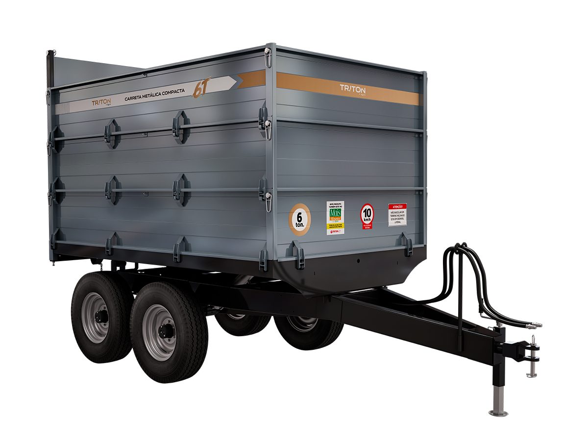 Carreta Metálica 6 Ton Compacta Triton