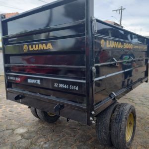 Carreta 5 toneladas rodado duplo marca luma