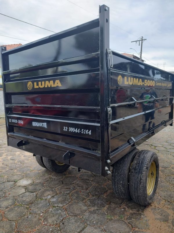 Carreta 5 toneladas rodado duplo marca luma